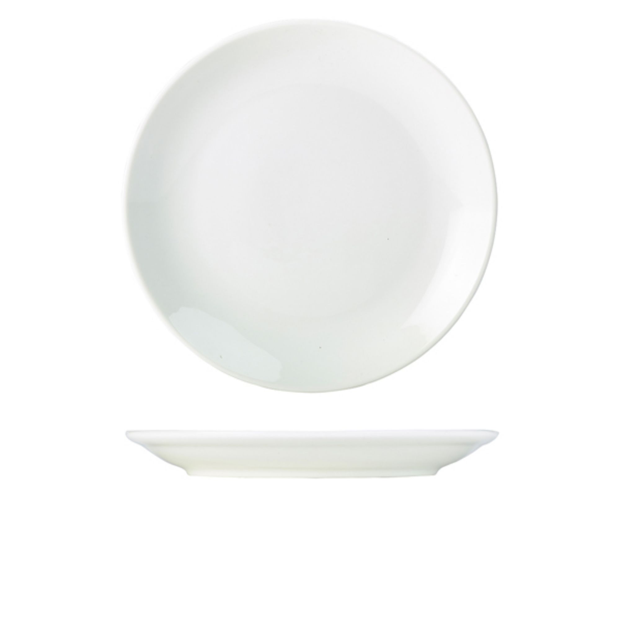 Picture of Genware Porcelain Coupe Plate 28cm/ 11" - Pack of 6 - 187628