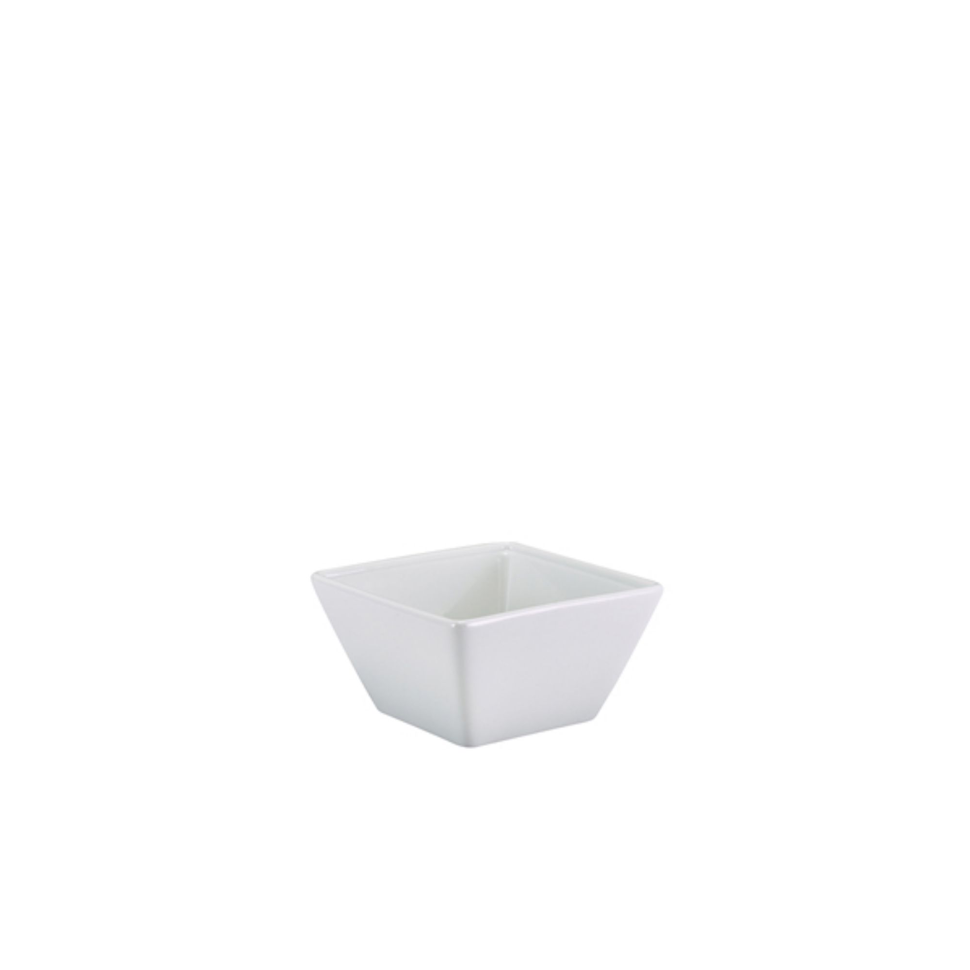Picture of GenWare Porcelain Square Bowl 10.5cm/ 4" - Pack of 6 - 357011
