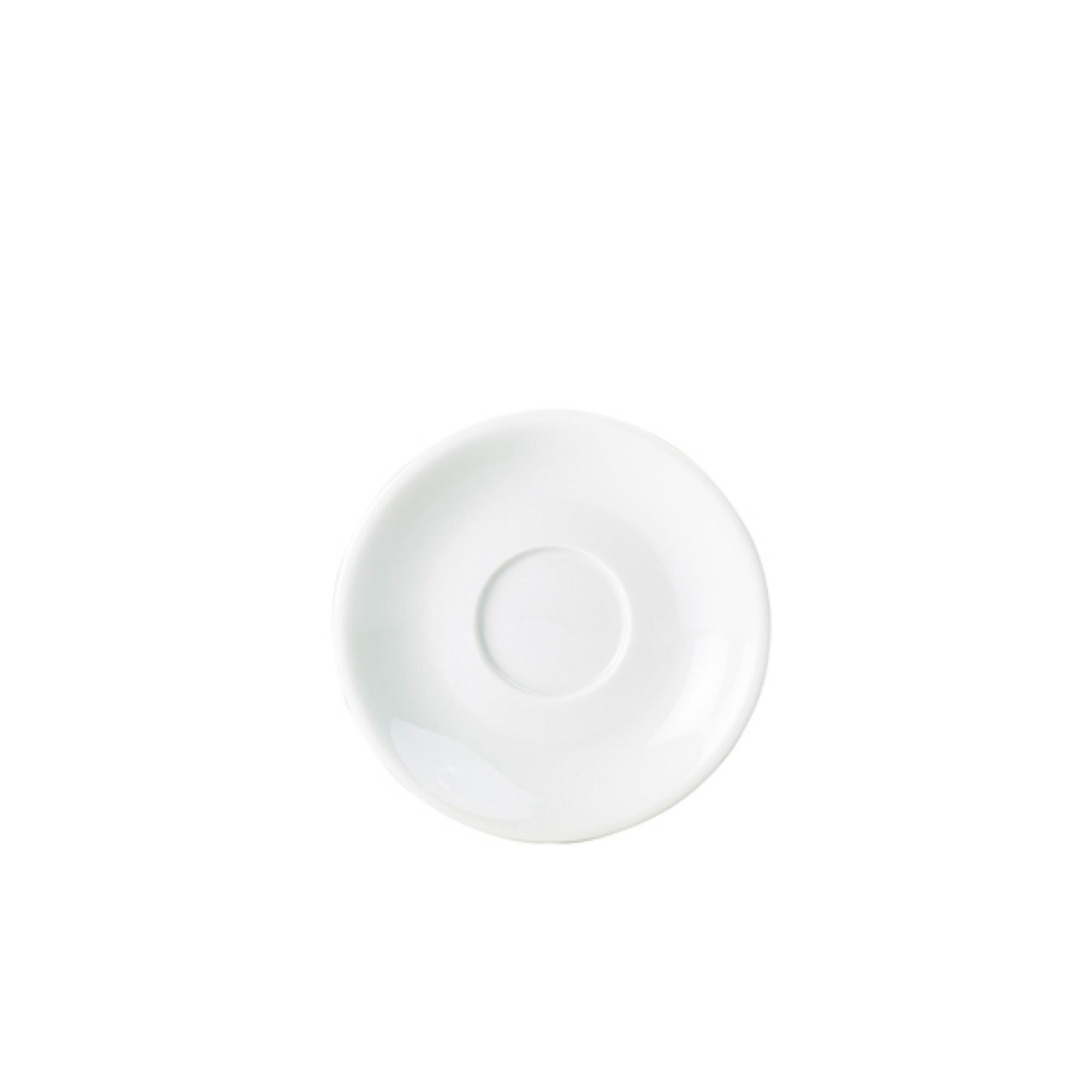 Picture of Genware Porcelain Saucer 13.5cm/ 5.25" - Pack of 6 - 182113