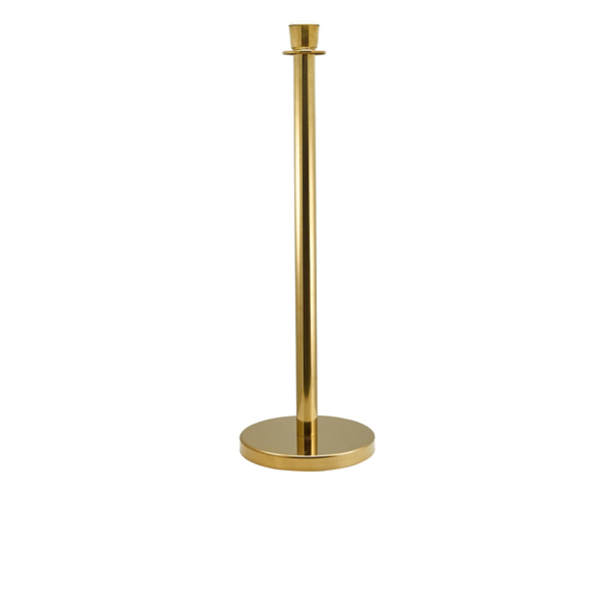 Picture of Genware Brass Plated Barrier Post - Pack of 2 - BP-RPEBP
