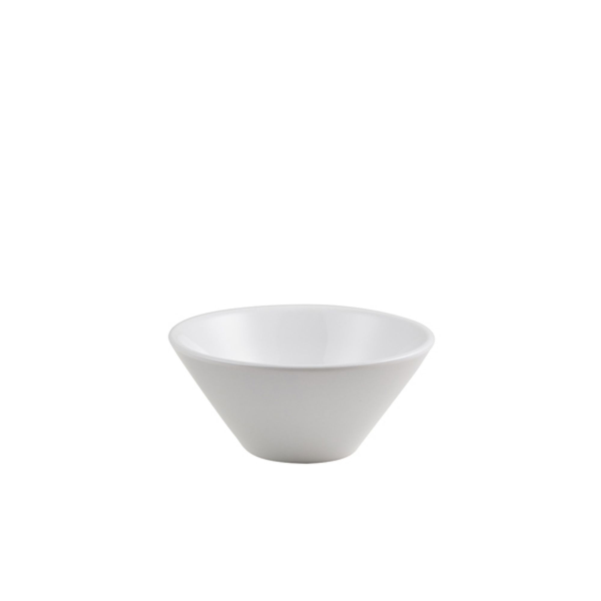 Picture of Genware Porcelain Low Conical Bowl 13.5cm/ 5.25" - Pack of 6 - 369114