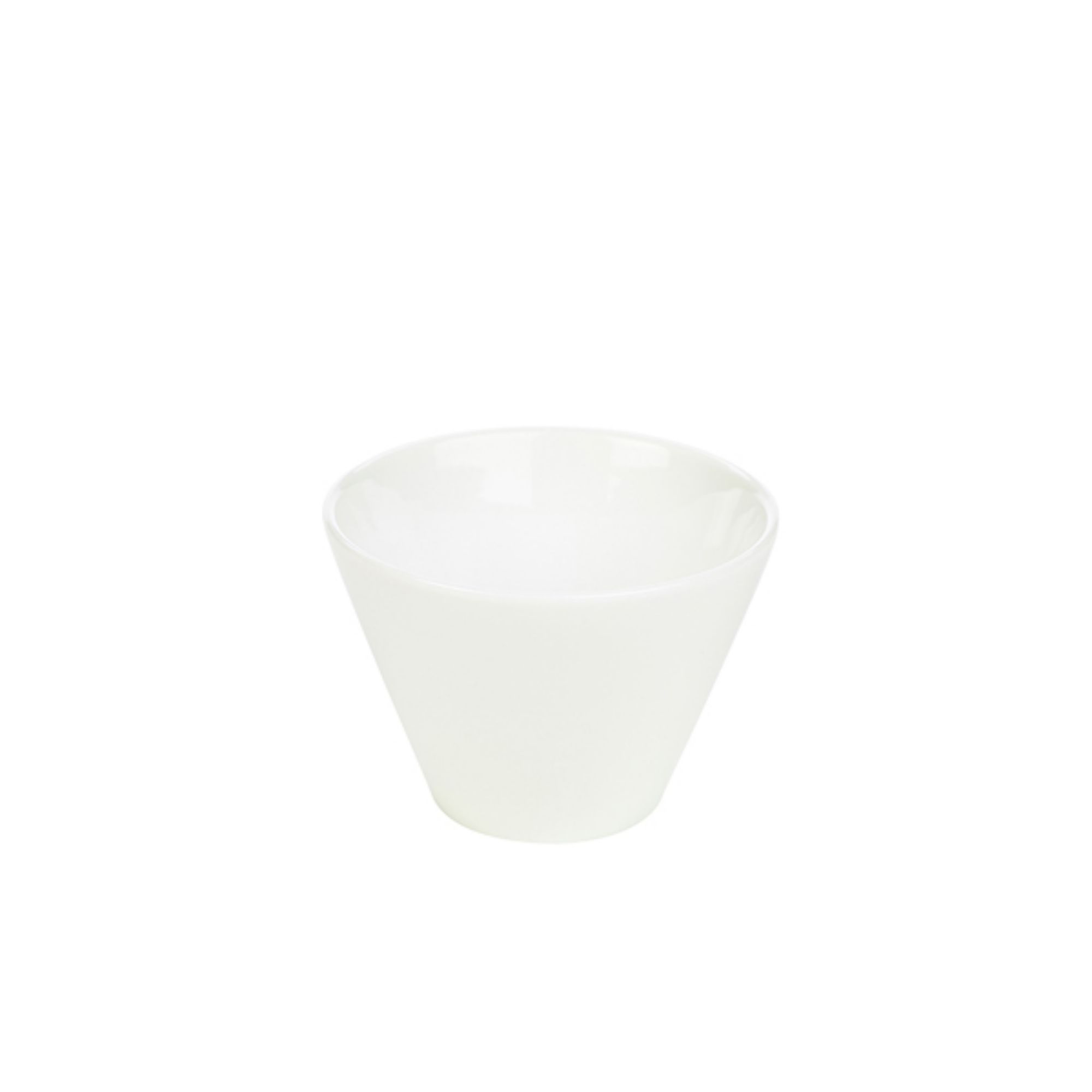 Picture of Genware Porcelain Conical Bowl 12cm/ 4.75" - Pack of 6 - 369012