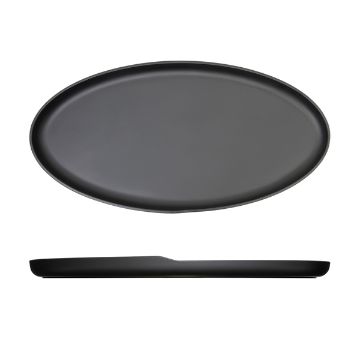 Picture of Black Copenhagen Oval Melamine Dish 55 x 27.5cm