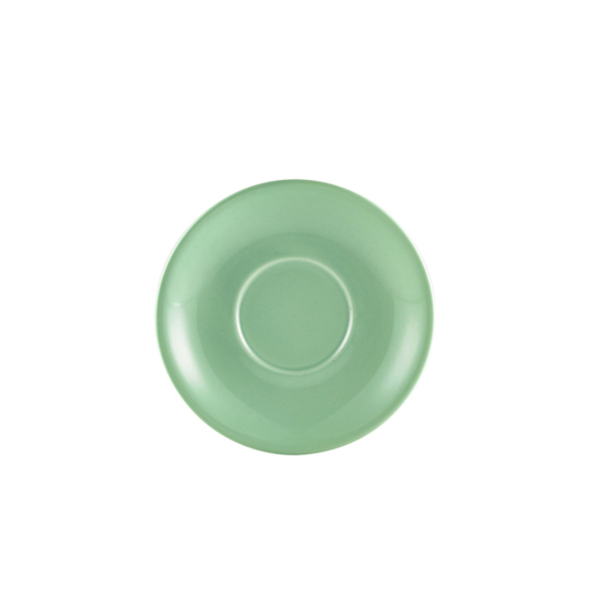 Picture of Genware Porcelain Green Saucer 16cm/ 6.25" - Pack of 6 - 182115GR