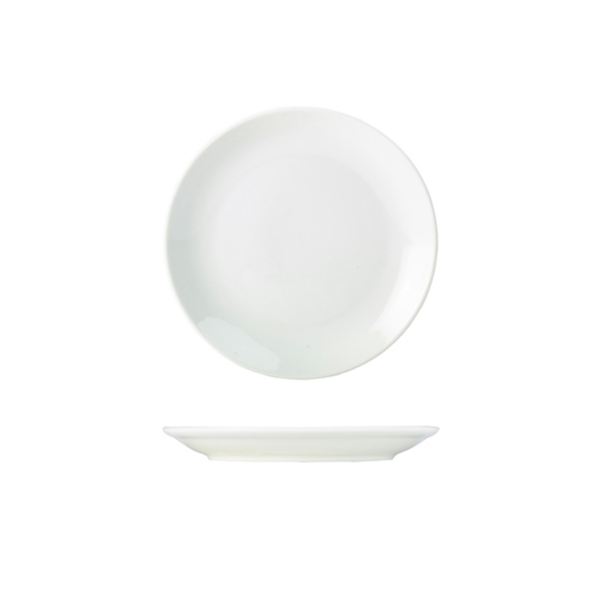 Picture of Genware Porcelain Coupe Plate 18cm/ 7" - Pack of 6 - 187618