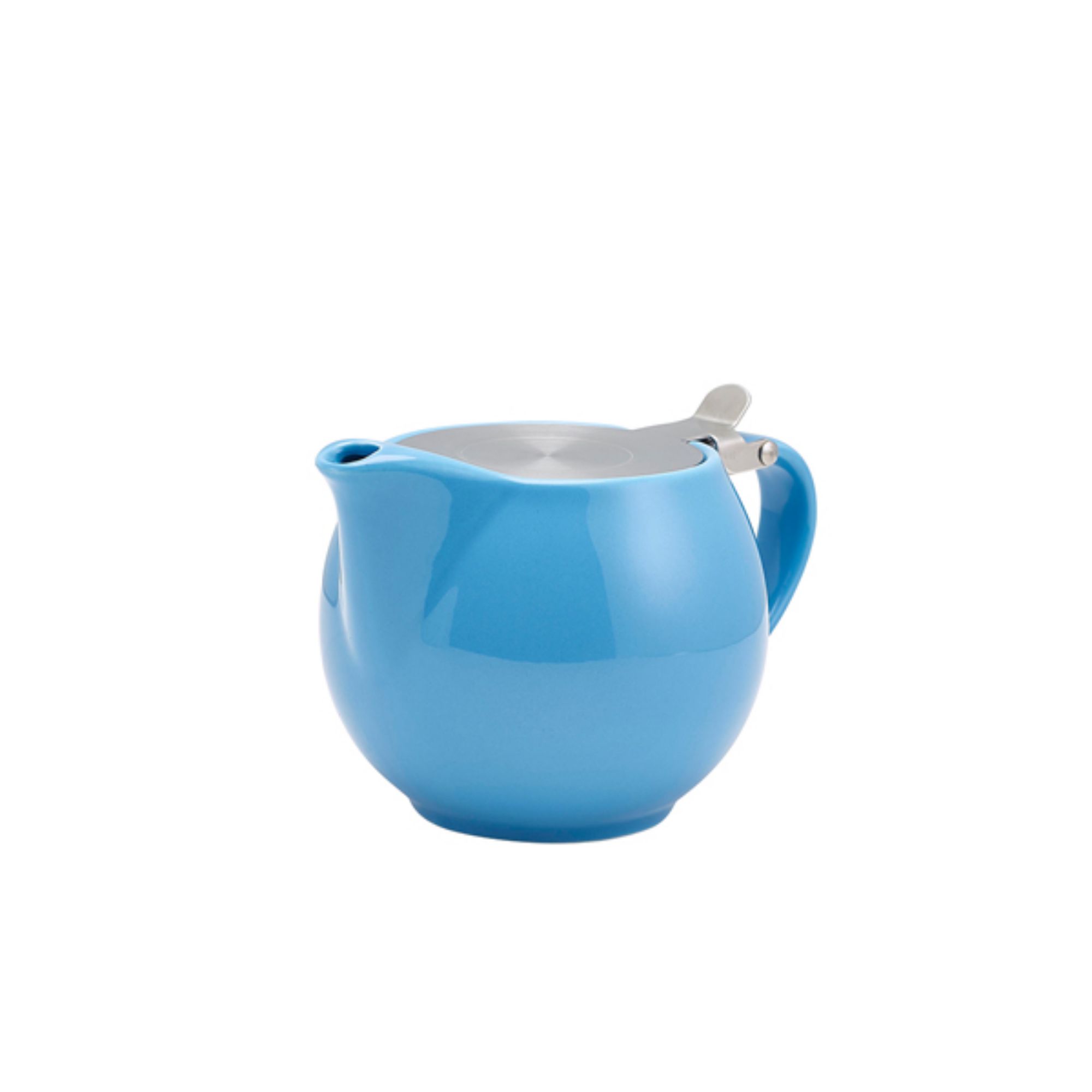 Picture of GenWare Porcelain Blue Teapot with St/ St Lid & Infuser 50cl/ 17.6oz - Pack of 6 - 395950BL