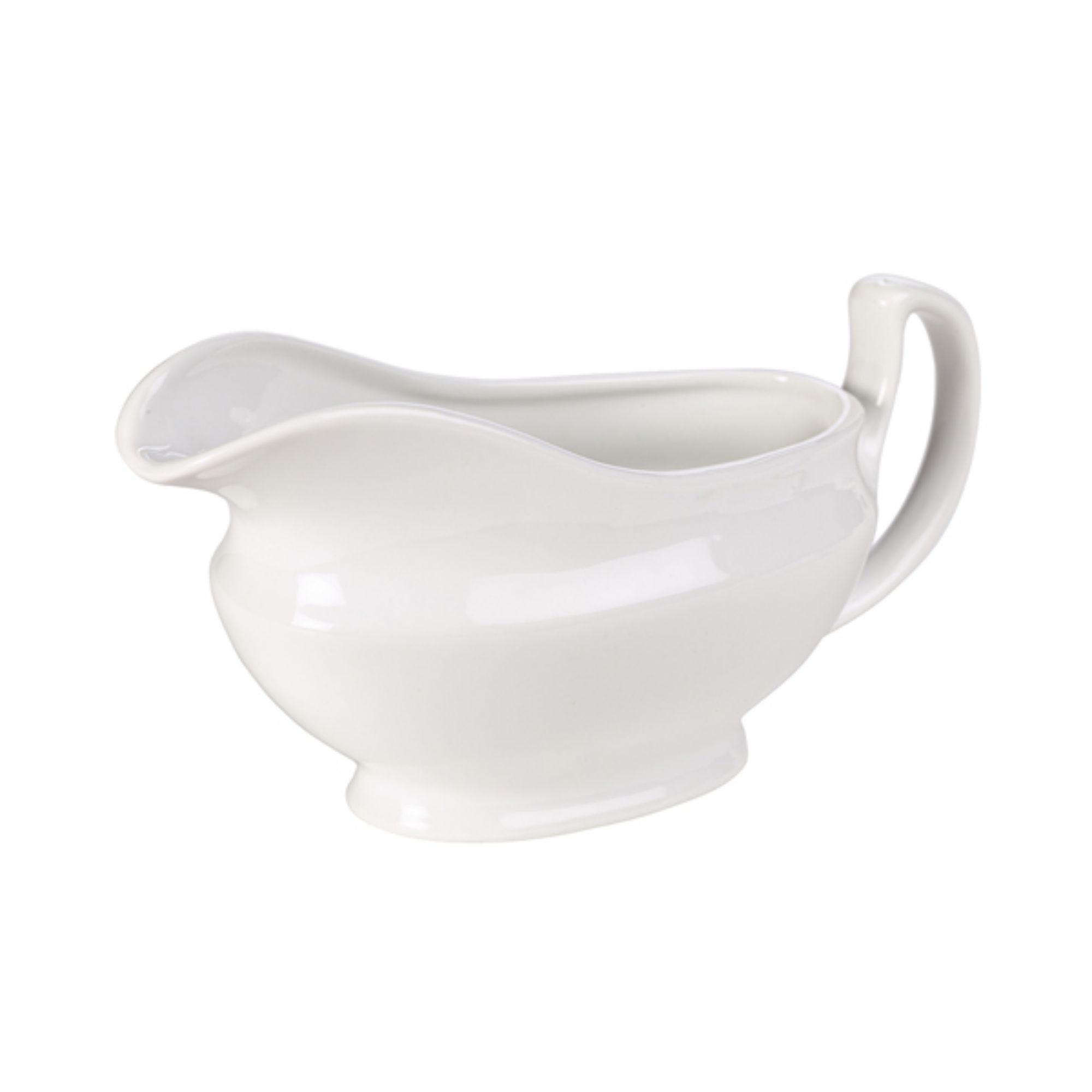 Picture of Genware Porcelain Sauce Boat 40cl/ 14oz - Pack of 6 - 308540