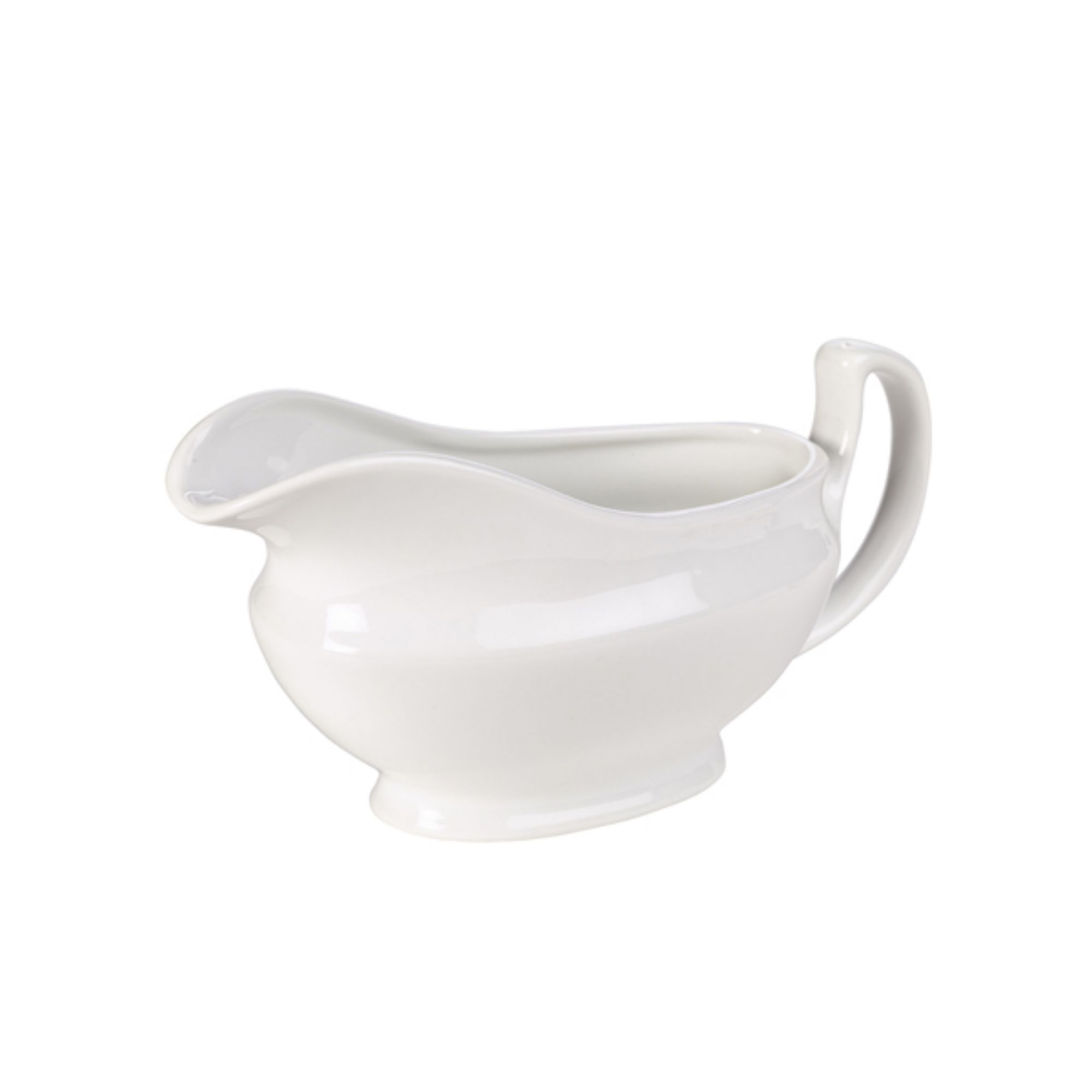 Picture of Genware Porcelain Sauce Boat 14cl/ 5oz - Pack of 6 - 308514