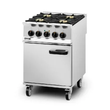 Picture of Lincat Opus 800 Dual Fuel [Propane Gas] Free-standing Oven Range - 4 Burners - W 600 mm - 26.8 kW