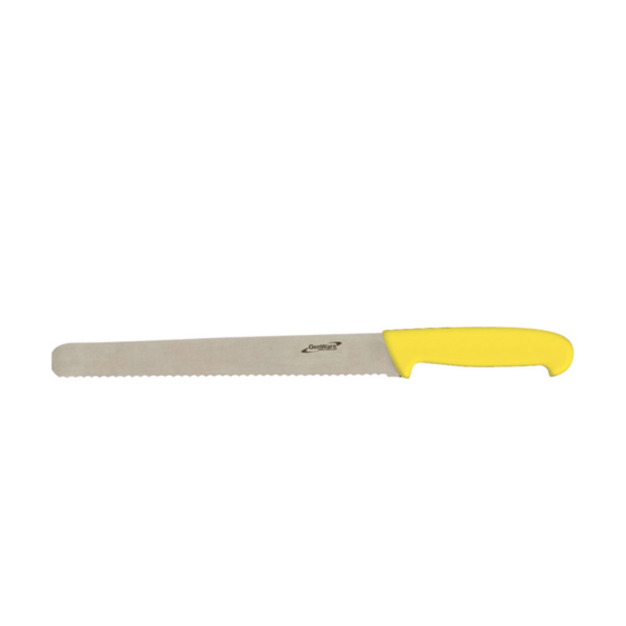 Picture of Genware 12'' Slicing Knife Yellow (Serrated) - K-S12SERY