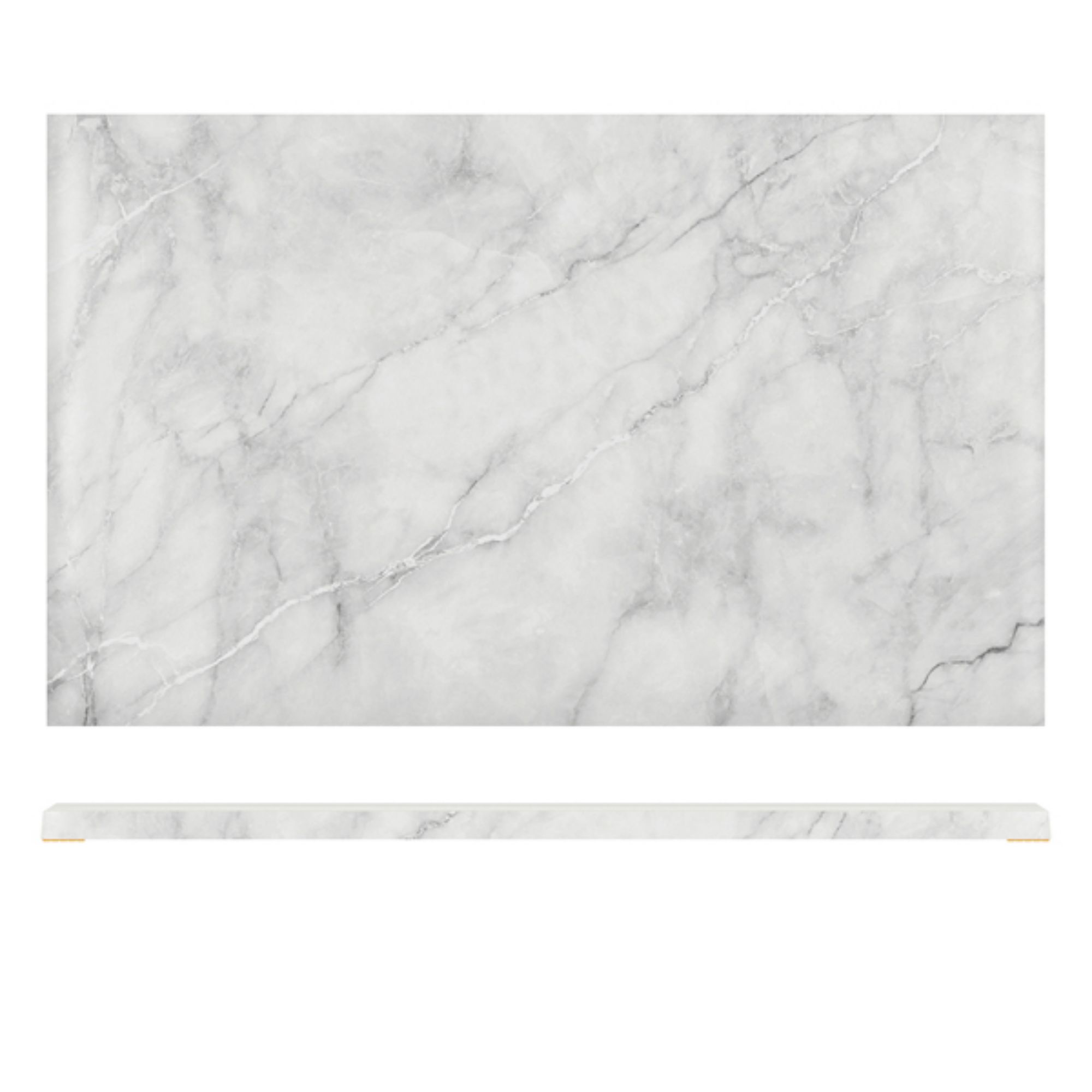 Picture of White Marble Agra Melamine GN 1/1 Slab 53 x 32.5cm - AG110824
