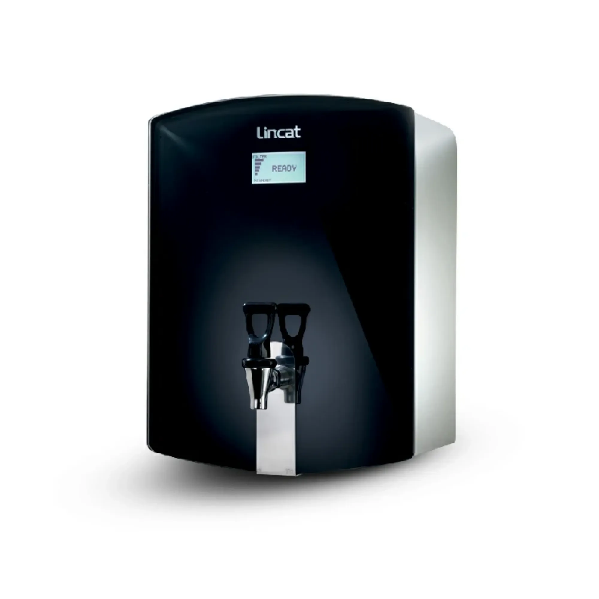 Picture of Lincat FilterFlow WMB Wall Mounted Automatic Fill Boiler - Black Glass - 7L Capacity - 3.0 kW - WMB7F/B