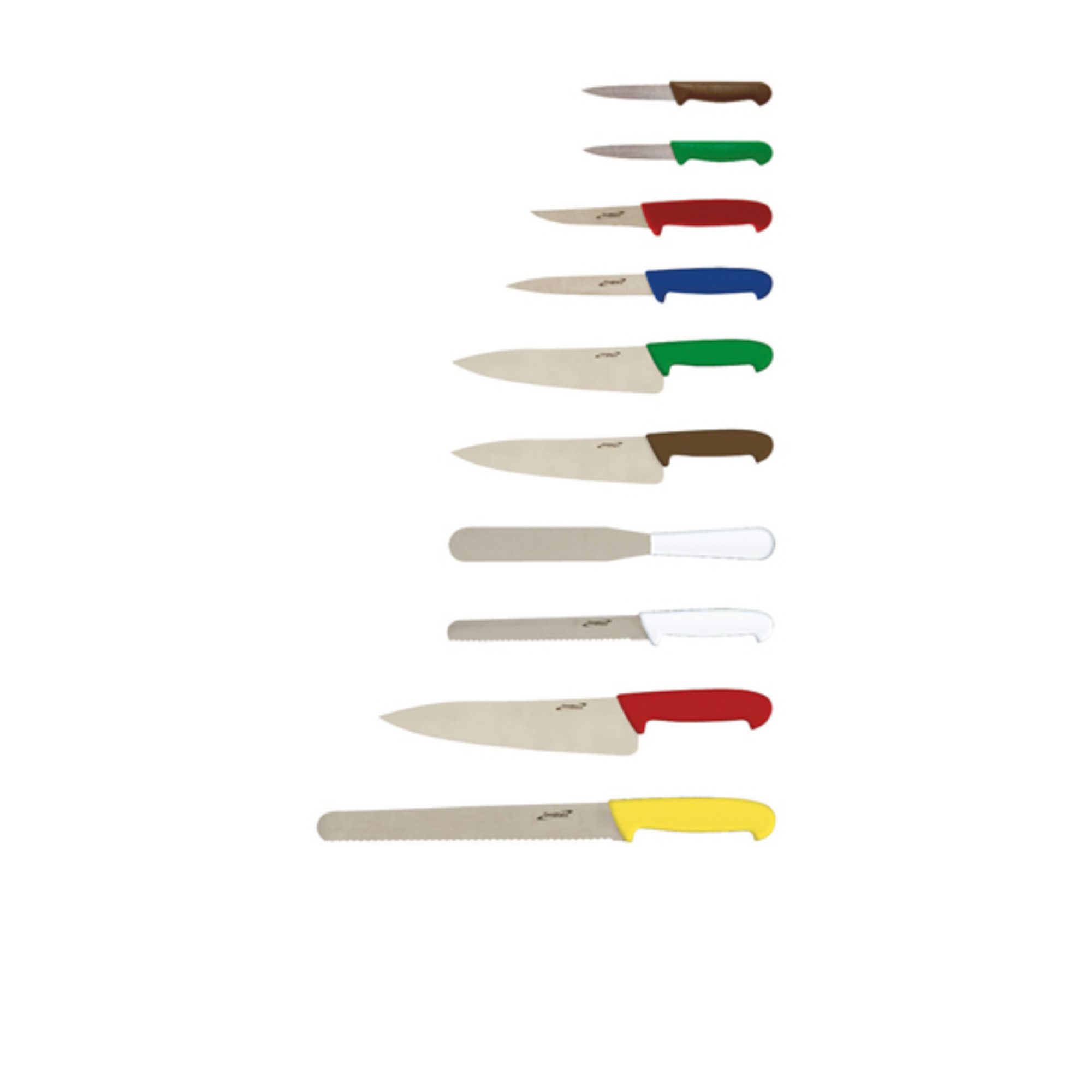 Picture of 10 Piece Colour Coded Knife Set + Knife Case - KCASECOL10