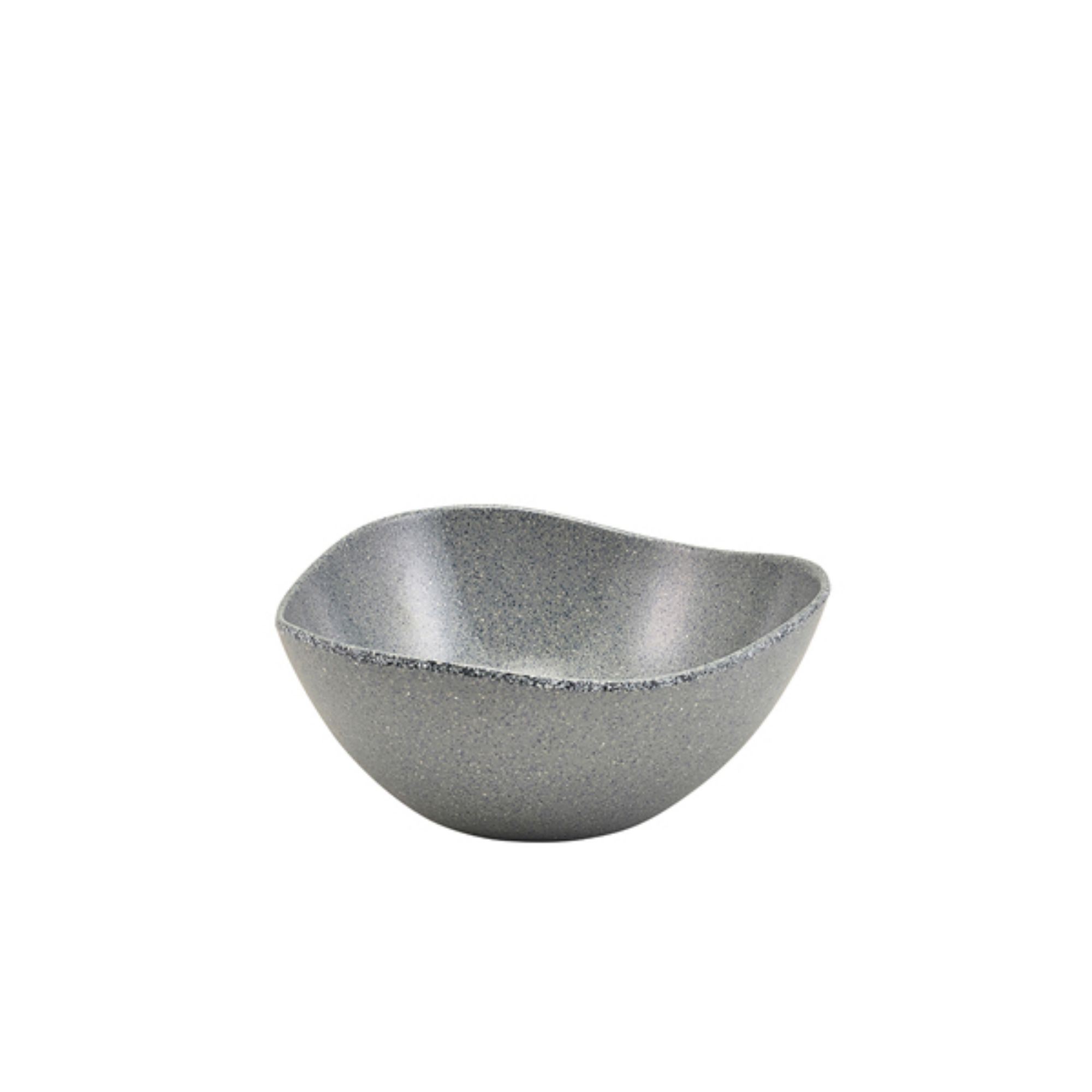Picture of GenWare Melamine Grey Granite Triangular Buffet Bowl 25cm - MELTRB-25G