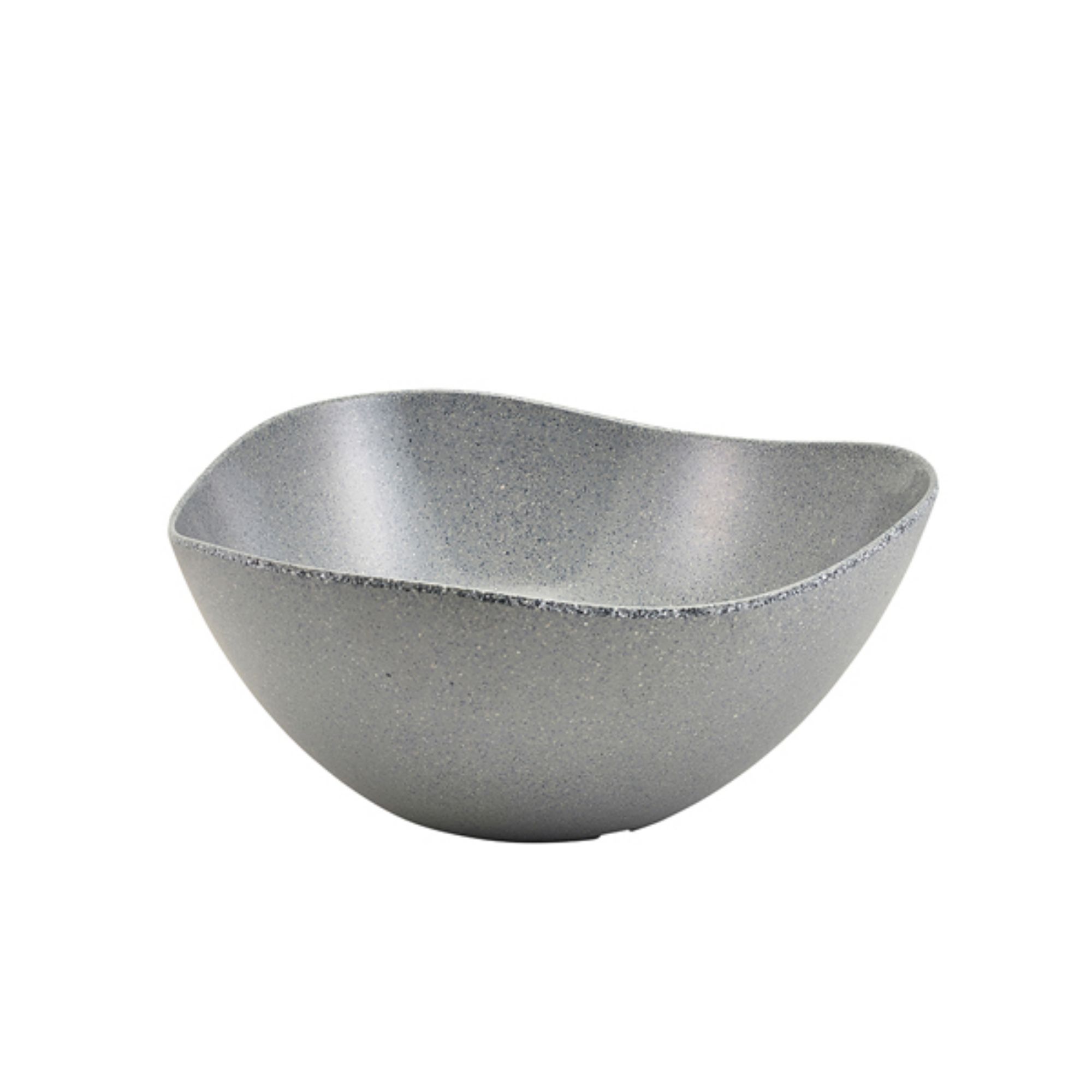 Picture of GenWare Melamine Grey Granite Triangular Buffet Bowl 35cm - MELTRB-35G