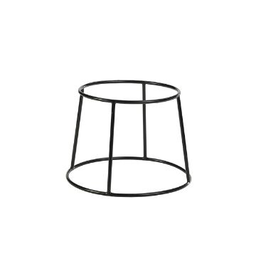 Picture of Genware Black Anti-Slip Round Buffet Riser 18cm