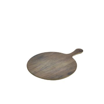 Picture of GenWare Melamine Wood Effect Round Paddle Board 42 x 30cm