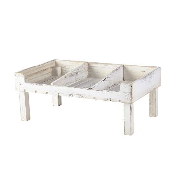 Picture of White Wash Wooden Display Crate Stand