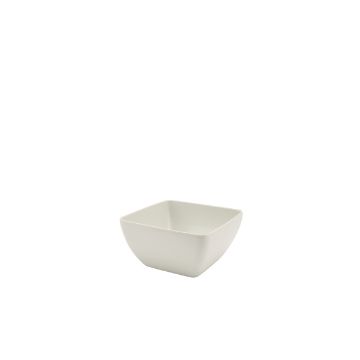 Picture of GenWare Melamine White Curved Square Bowl 12.5cm