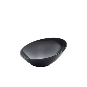 Picture of GenWare Melamine Black Slanted Buffet Bowl 30cm