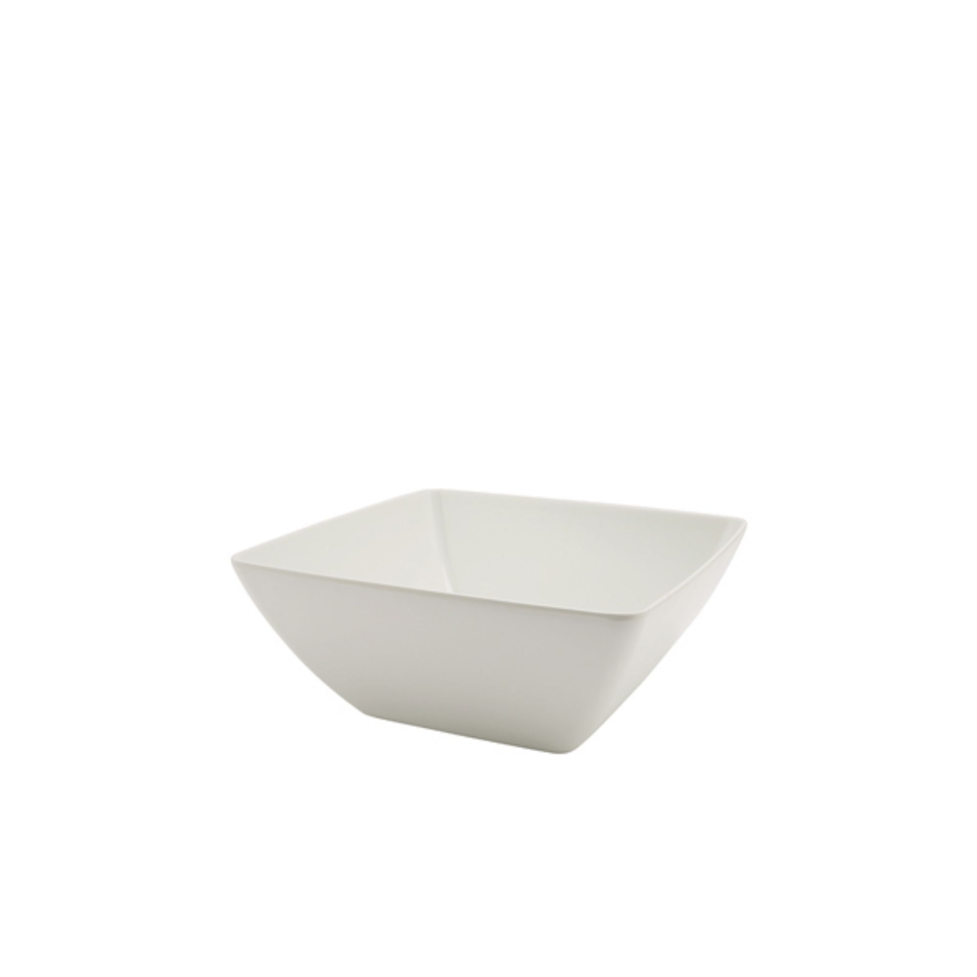 Picture of GenWare Melamine White Curved Square Bowl 26.2cm - MELSQB-28