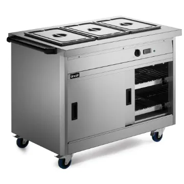 Picture of P8B3PT - Lincat Panther 800 Series Free-standing Hot Cupboard - Bain Marie Top