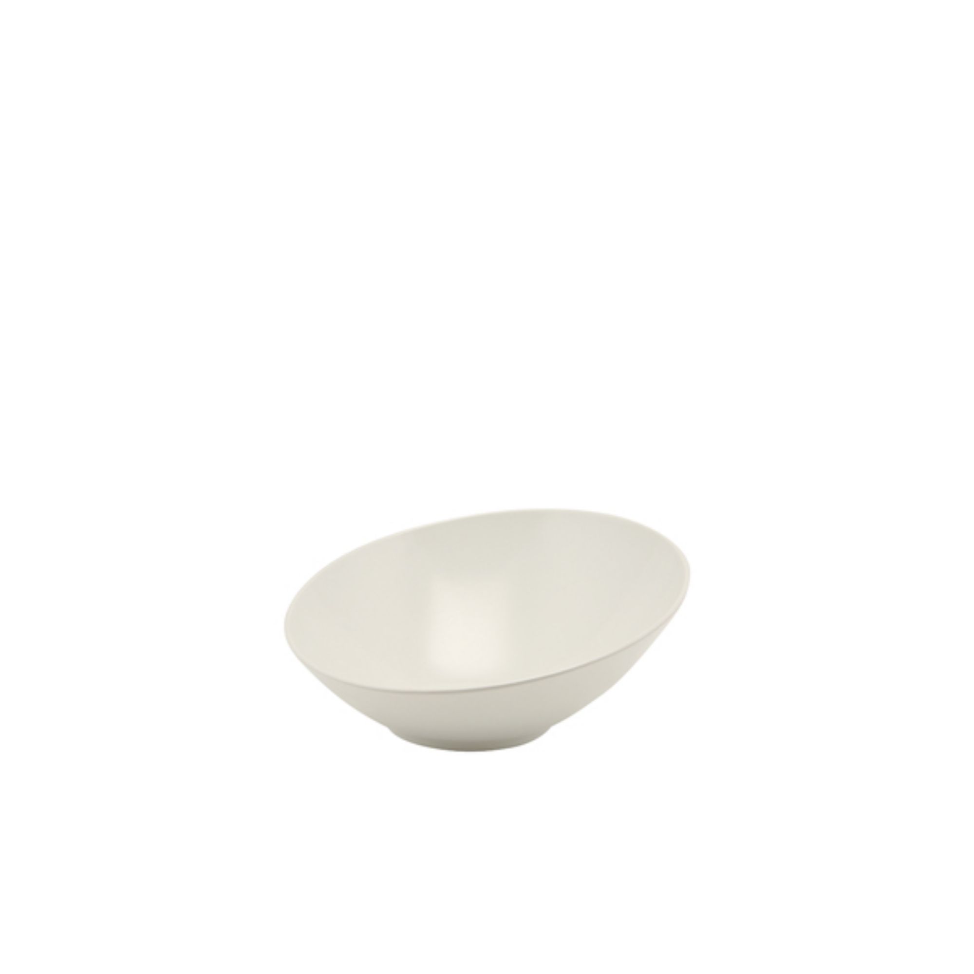 Picture of GenWare Melamine White Slanted Buffet Bowl 21cm - MELSLB-21