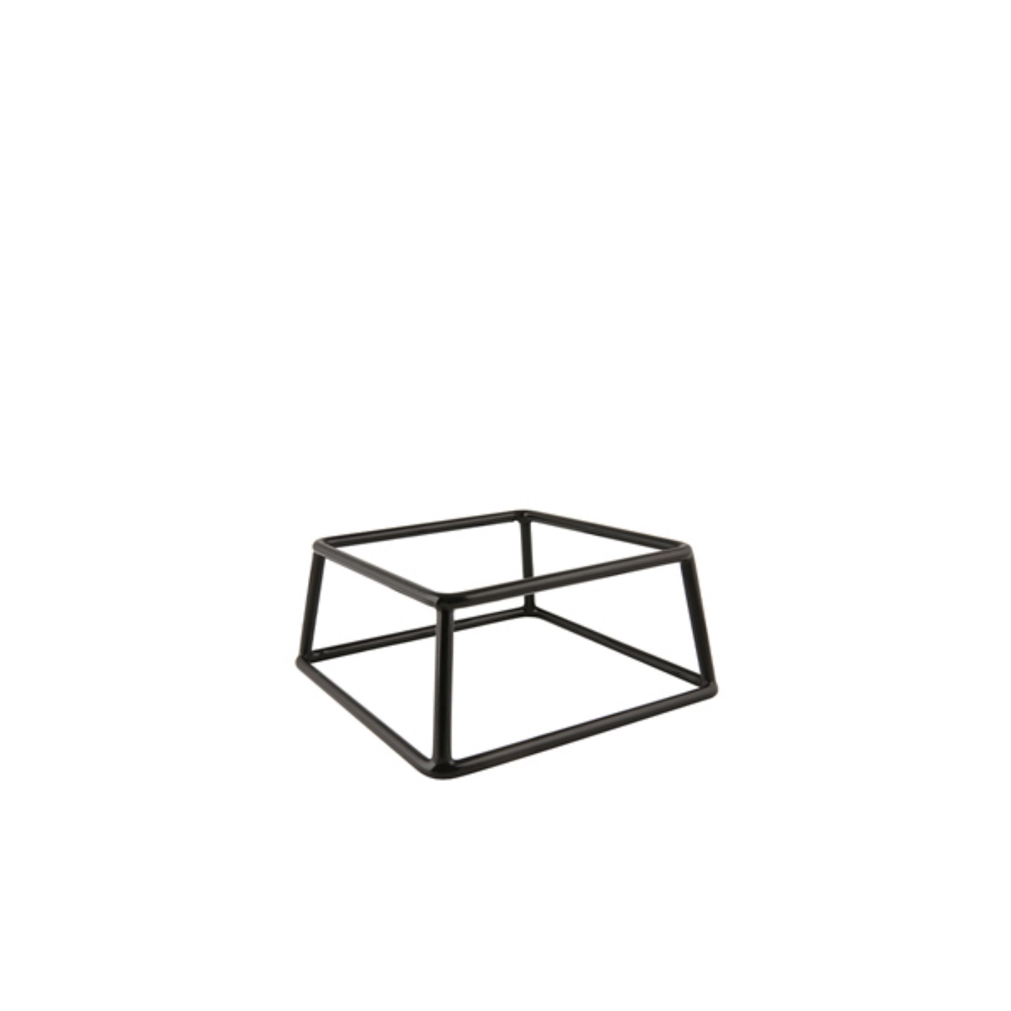 Picture of Genware Black Anti-Slip Buffet Riser 18 x 8cm - RSR-WBK08