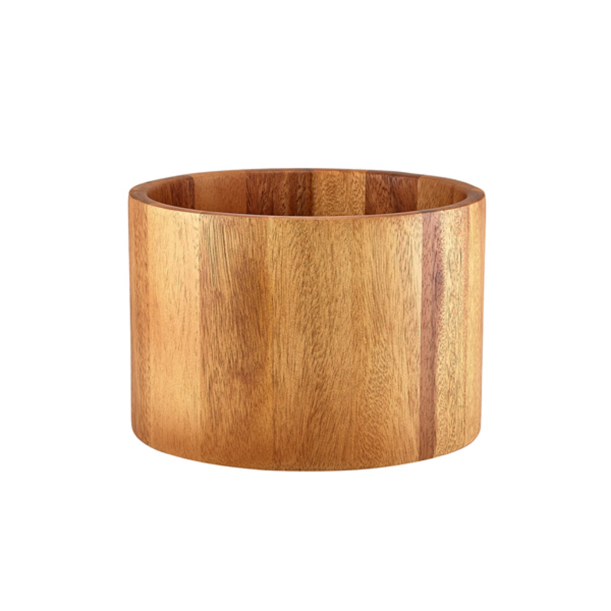 Picture of GenWare Acacia Wood Straight Sided Bowl 22.5 x 15cm - WBWLS2215