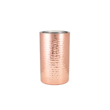 Picture of GenWare Hammered Copper Plated Wine Cooler