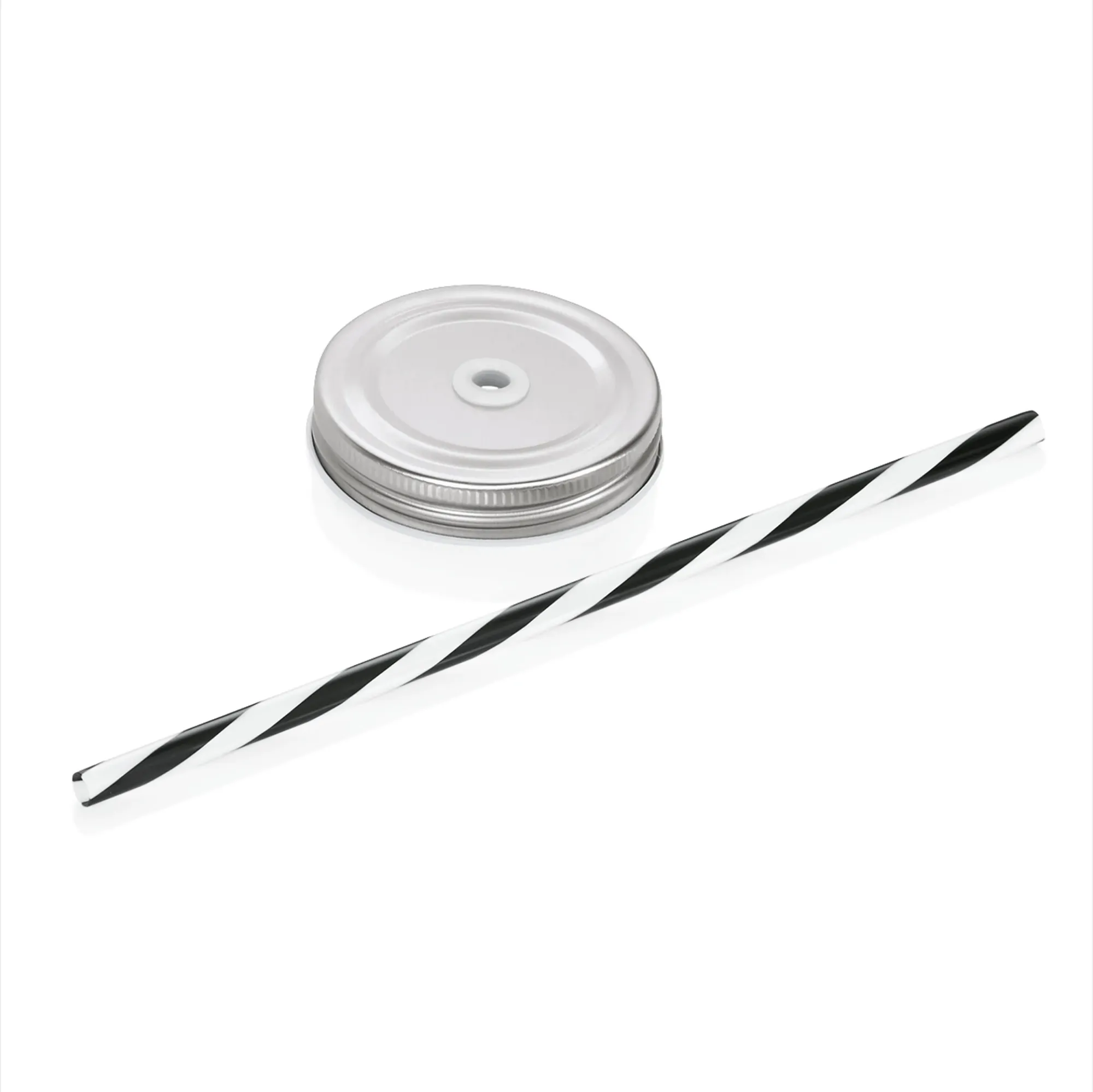 Picture of Lid with straw Black Pack Size 6 - 1789445