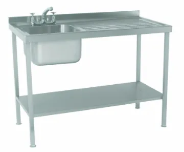 Picture of Parry SINK1270R - Stainless Steel Assembled Sink With Single Bowl And Single Drainer Right