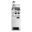 Picture of Lincat Opus 800 Electric Free-standing Twin Tank Fryer with Pumped Filtration - 2 Baskets - W 400 mm - 14.0 kW - OE8105/OP