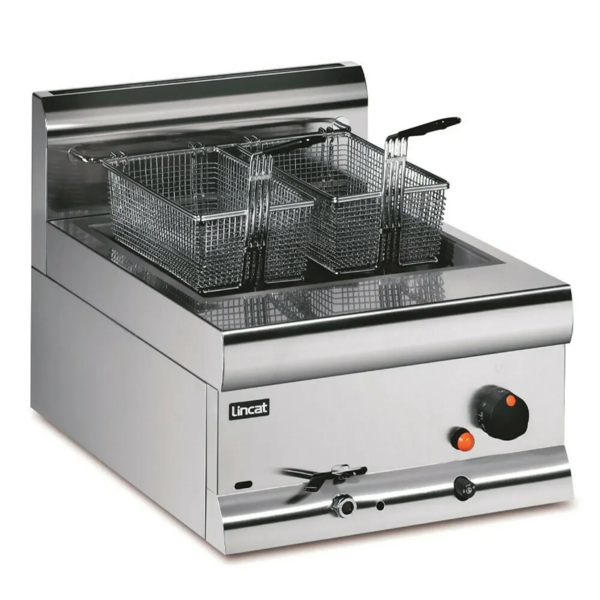 Picture of Lincat Silverlink 600 Propane Gas Counter-top Single Tank Fryer - 2 Baskets - W 450 mm - 10.5 kW - DF4/P