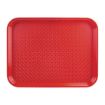 Picture of Olympia Kristallon Polypropylene Fast Food Tray Red Medium 415mm - P504