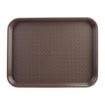 Picture of Olympia Kristallon Large Polypropylene Fast Food Tray Brown 450mm - P509
