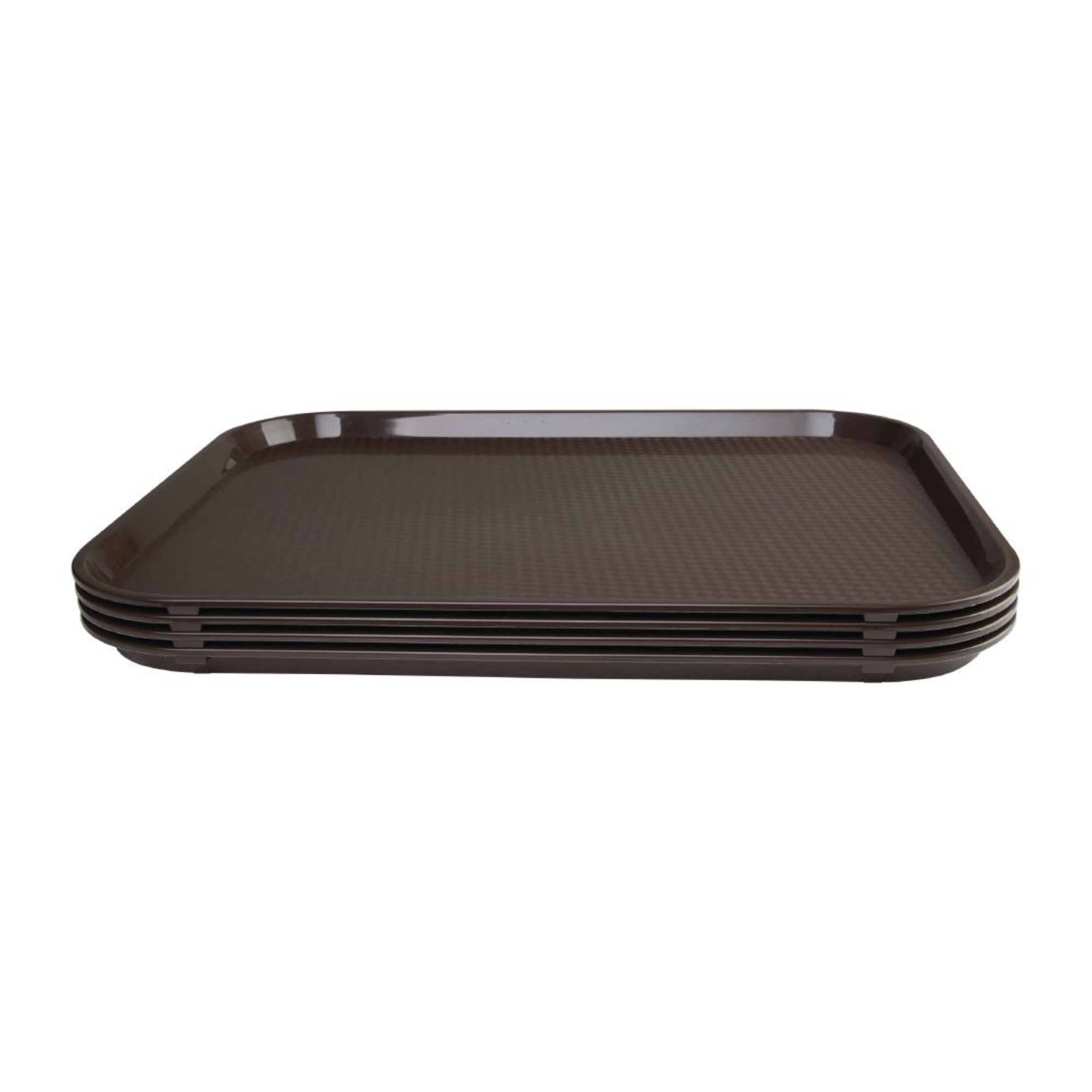 Picture of Olympia Kristallon Large Polypropylene Fast Food Tray Brown 450mm
