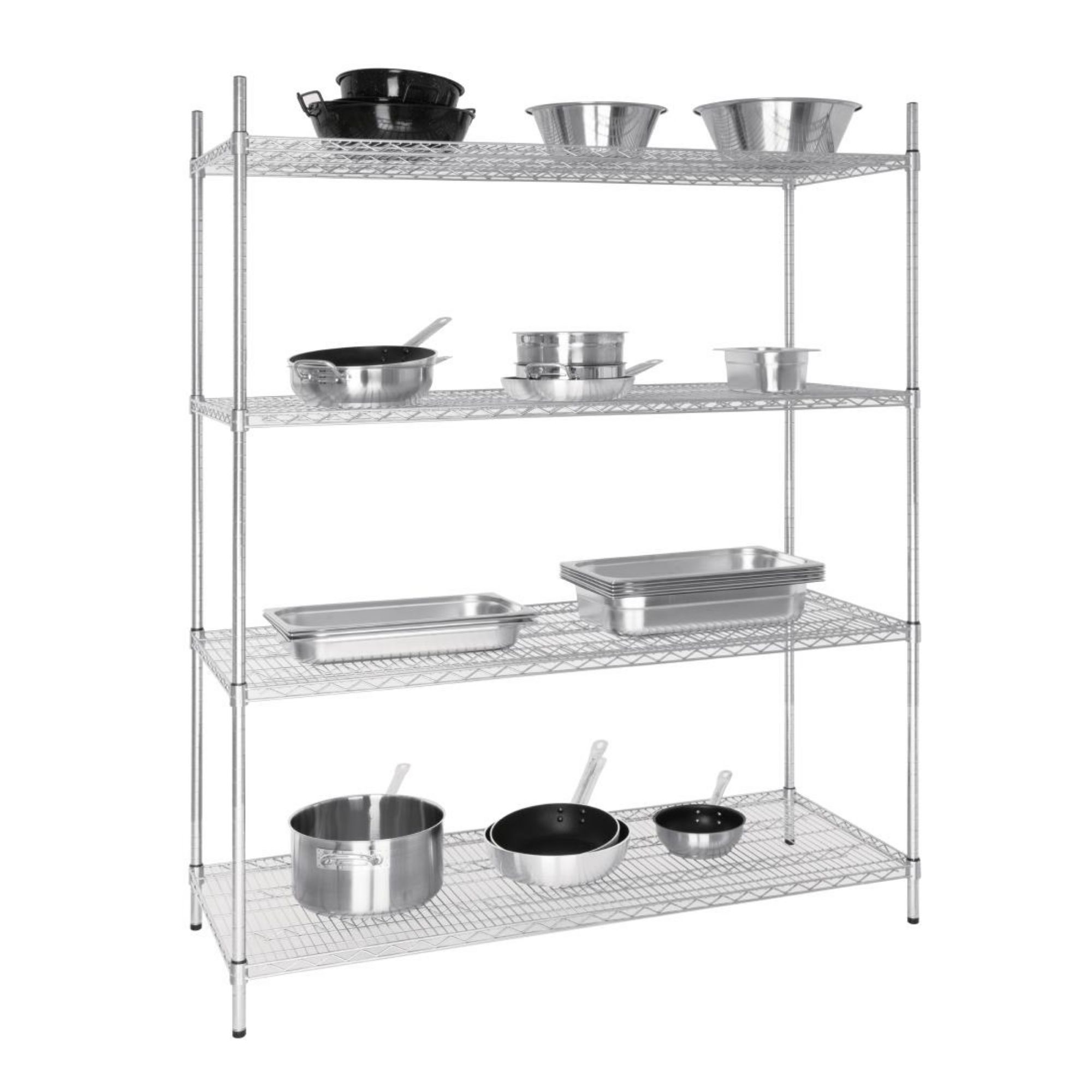 Picture of Vogue 4 Tier Wire Shelving Kit 1525x610mm