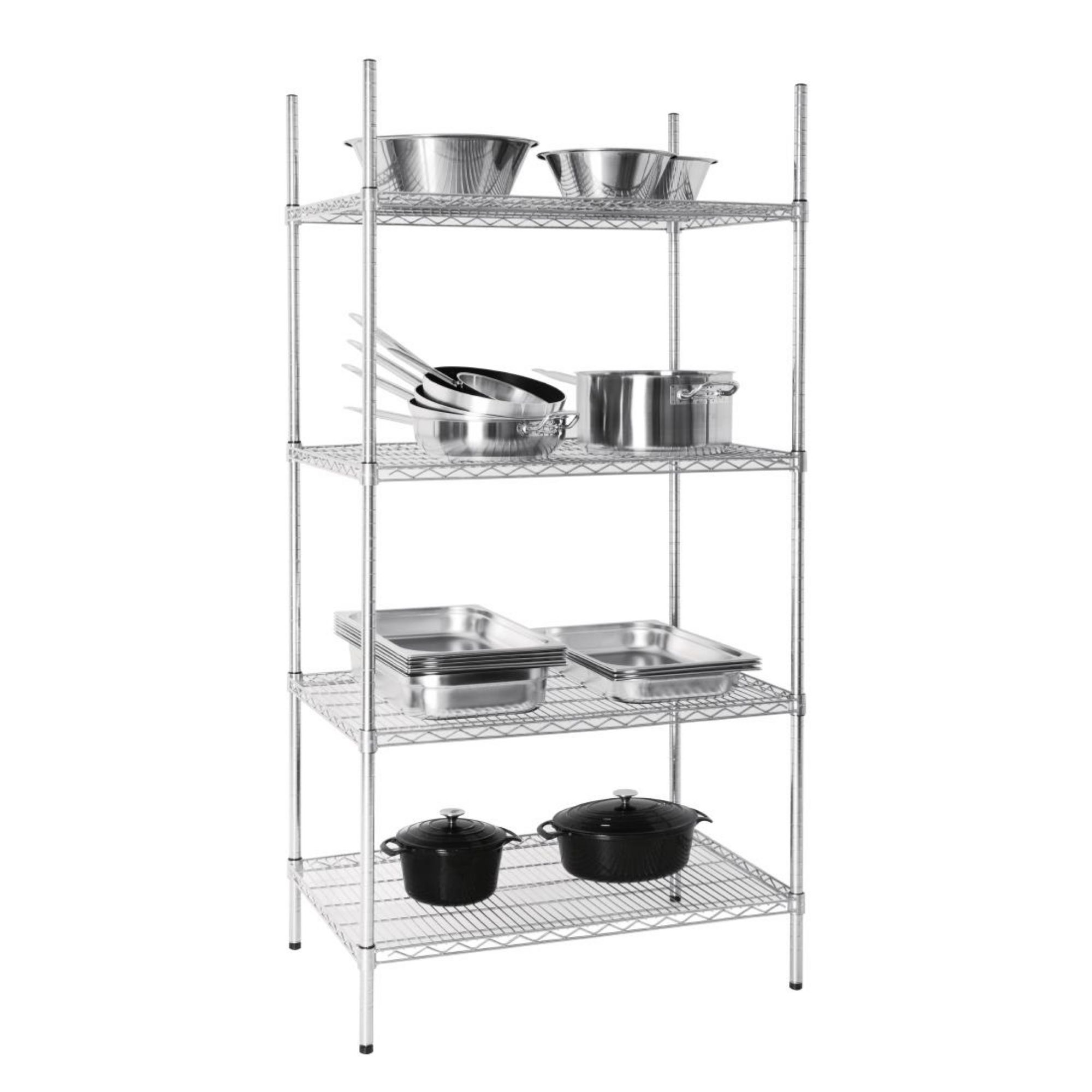 Picture of Vogue 4 Tier Wire Shelving Kit 915x610mm