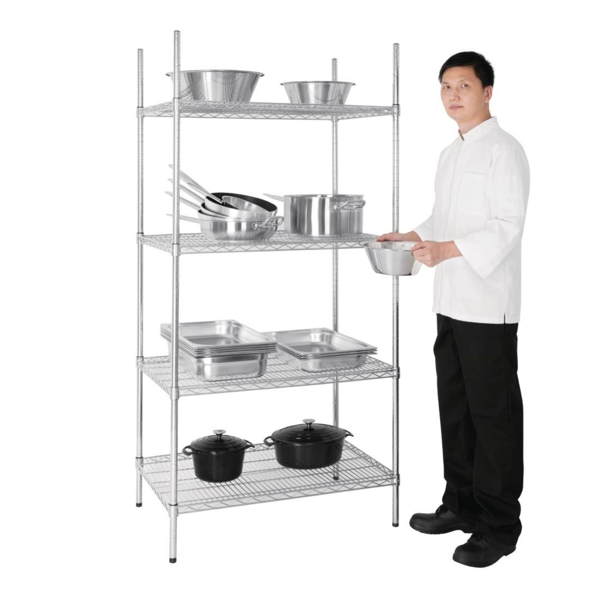 Picture of Vogue 4 Tier Wire Shelving Kit 915x610mm