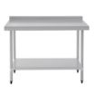 Picture of Vogue Stainless Steel Prep Table with Upstand 1200mm - T381