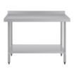 Picture of Vogue Stainless Steel Prep Table with Upstand 1200mm - T381