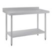 Picture of Vogue Stainless Steel Prep Table with Upstand 1200mm - T381