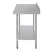 Picture of Vogue Stainless Steel Prep Table with Upstand 1200mm - T381