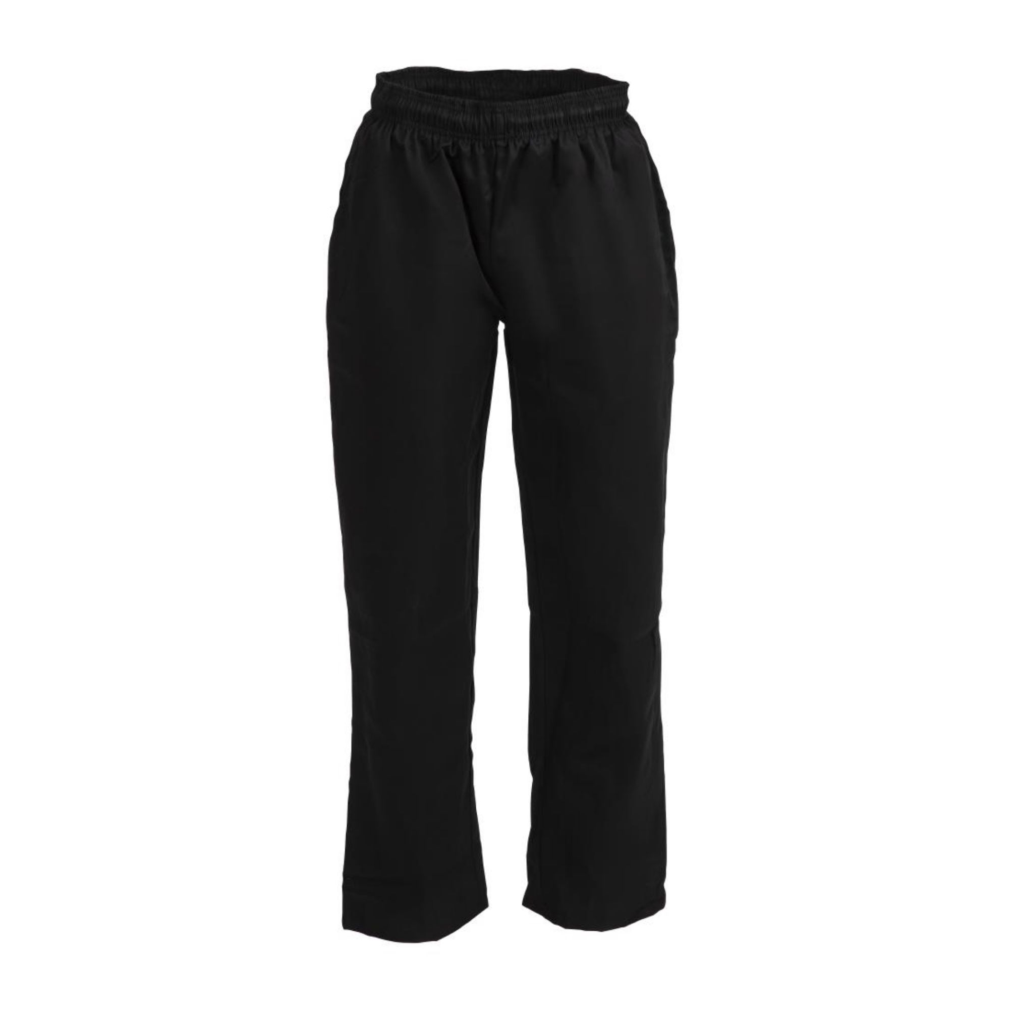 Picture of Whites Vegas Chef Trousers Polycotton Black L (5 Pack)