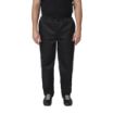 Picture of Whites Vegas Chef Trousers Polycotton Black L (5 Pack)