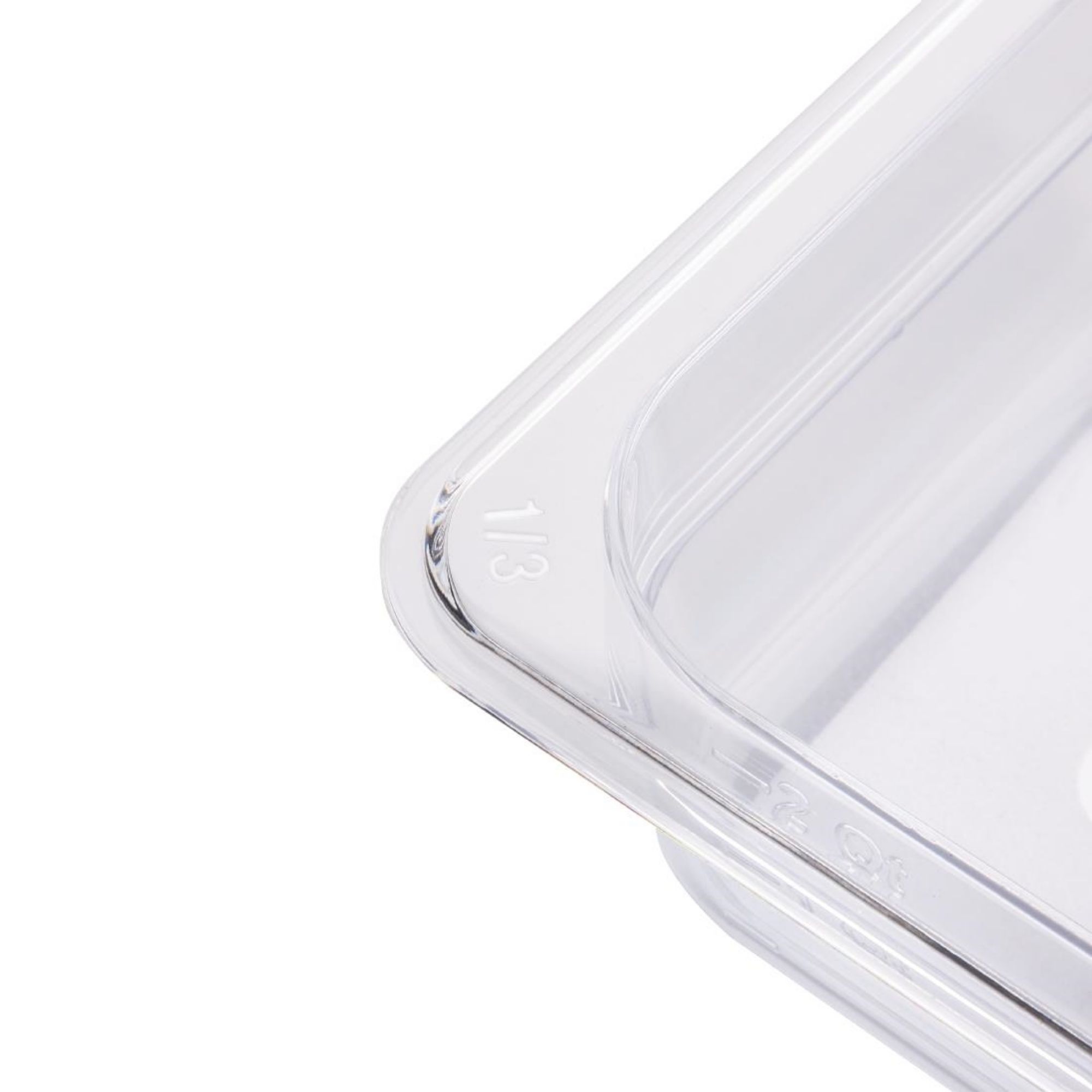 Picture of Vogue Polycarbonate 1/3 Gastronorm Container 65mm Clear