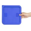Picture of Hygiplas Square Food Storage Container Lid Blue Medium - HY411