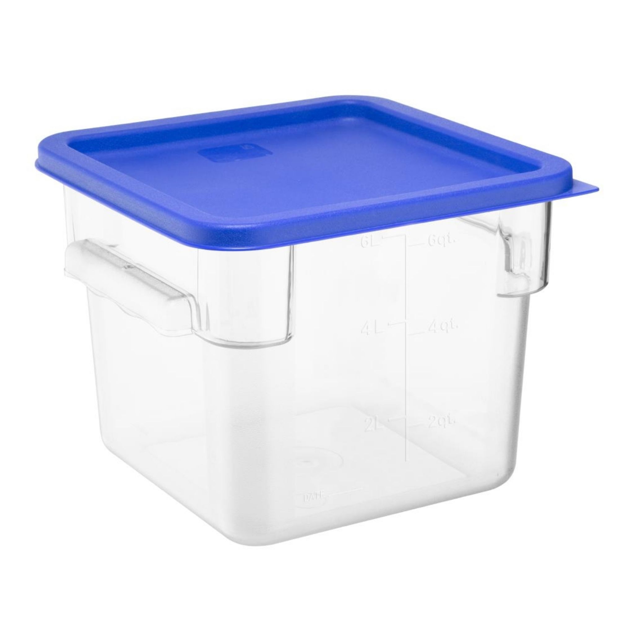 Picture of Hygiplas Square Food Storage Container Lid Blue Medium