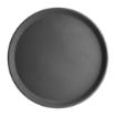 Picture of Olympia Kristallon Fibreglass Round Non-Slip Tray Black 356mm - J846